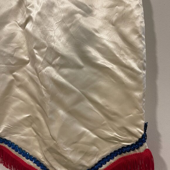 Vintage Satin Fringe Skirt - Picture 6 of 7